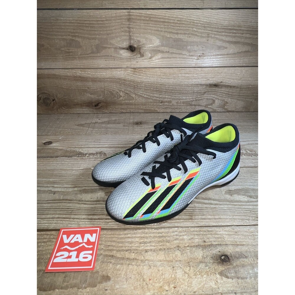 NEW SZ 8.5: Adidas Men’s X Speedportal.3 TF Turf Soccer Shoes: Metallic Black